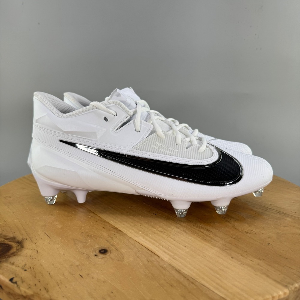 Nike Vapor Edge Elite 360 2 Mens Size 12.5‎ White Football Cleats Detachable NEW